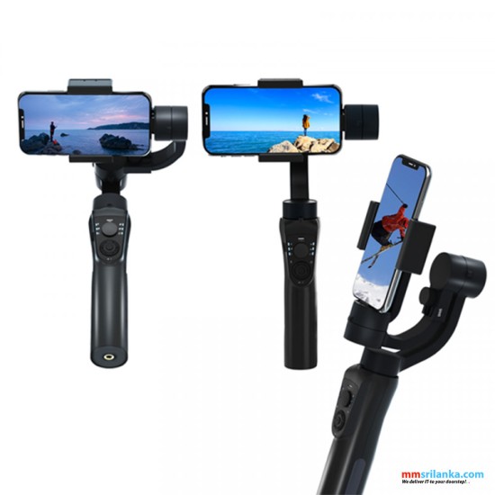 WIWU 3-AXIS HANDHELD SMARTPHONE GIMBAL STABILIZER PHONE HOLDER - BLACK